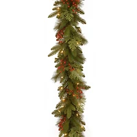 9ft. Clear Lights Mixed Evergreen Classical Collection Garland