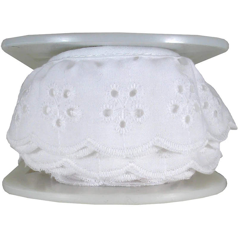 Simplicity® White Daisy Eyelet