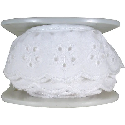Simplicity® White Daisy Eyelet