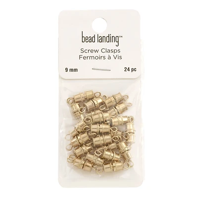 12 Packs: 24 ct. (288 total) Gold Barrel Clasps by Bead Landing™