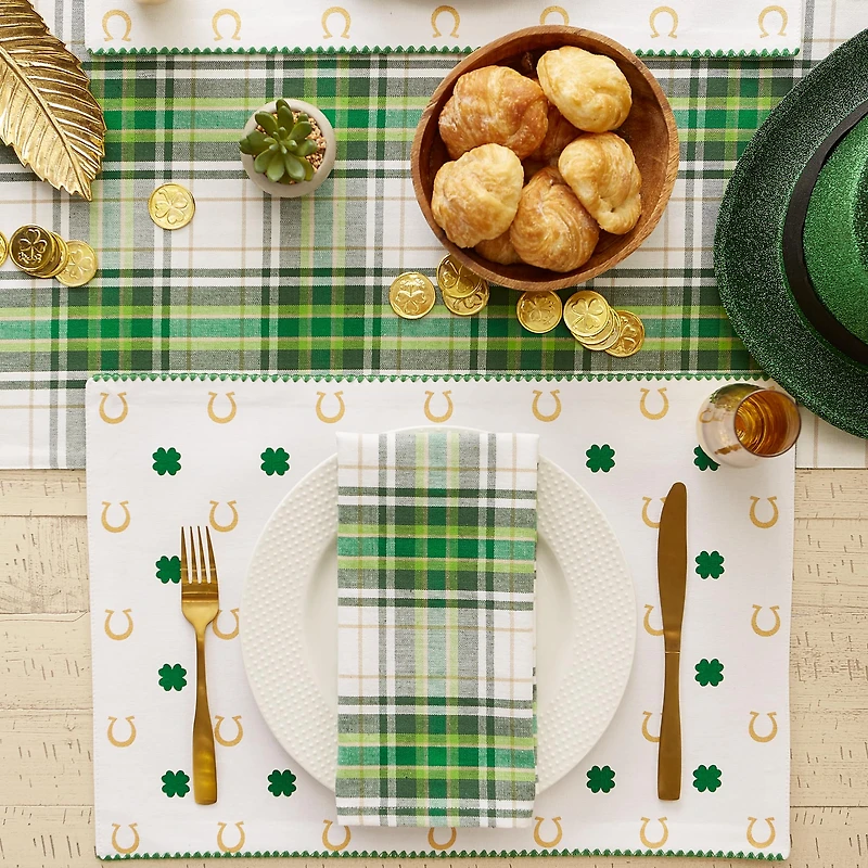 DII® Clover Horseshoe Printed Placemats, 4ct.