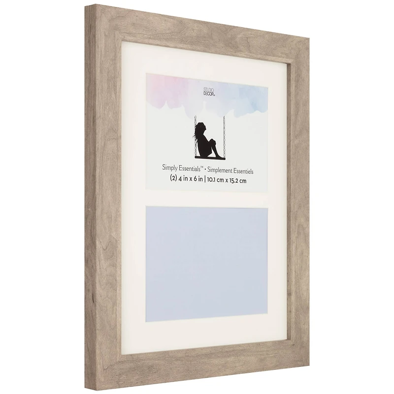 2 Opening Gray 4" x 6" Collage Frame, Simply Essentials™ by Studio Décor®