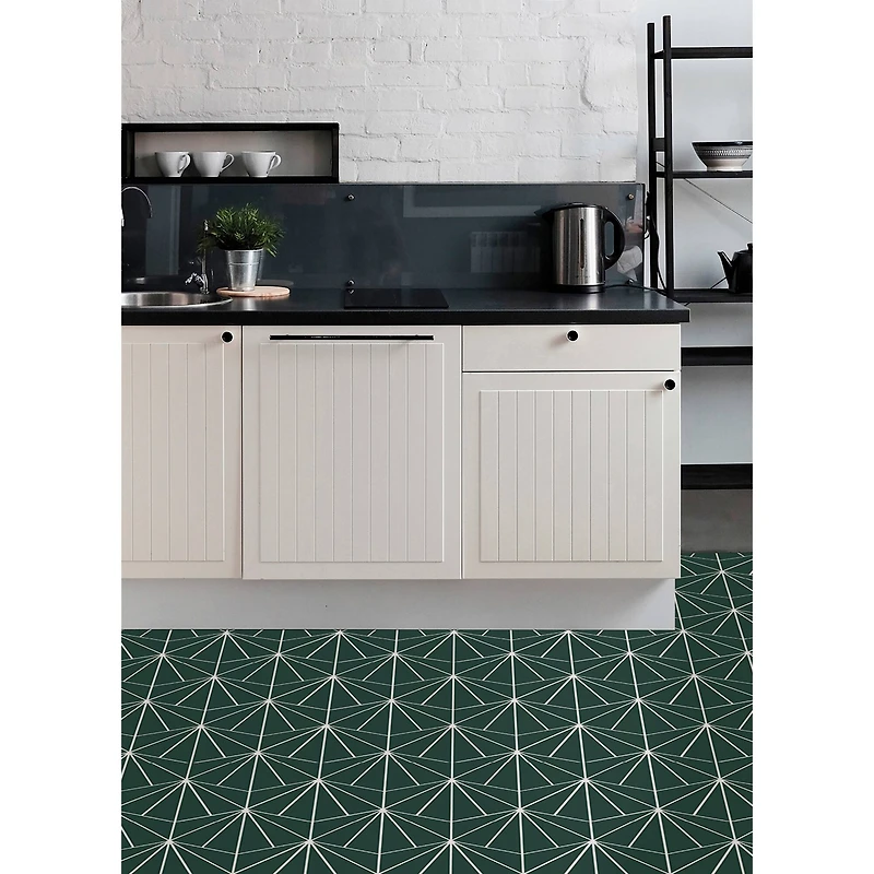 FloorPops Beryl Peel & Stick Floor Tiles