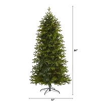 7ft. Unlit Belgium Fir Natural-Look Artificial Christmas Tree