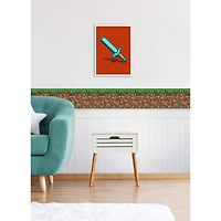RoomMates Minecraft Iconic Grass Peel & Stick Wallpaper Border
