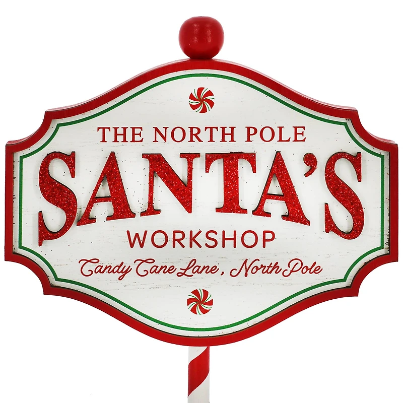8" Santa's Workshop Tabletop Sign by Ashland®