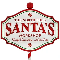 8" Santa's Workshop Tabletop Sign by Ashland®