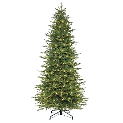 9ft. Pre-Lit Balsam Fir Artificial Tree, Multicolor Lights