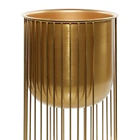 Gold Metal Contemporary Glam Planter Set