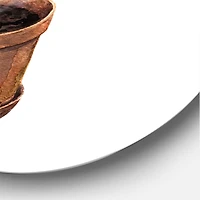 Designart - Ficus Lyre In Clay Flowerpot