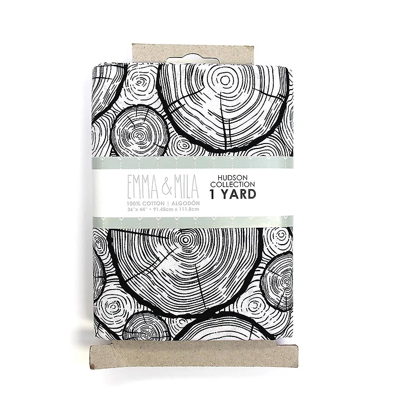 Emma & Mila® Hudson Collection Wood Precut Cotton Fabric, 4ct.