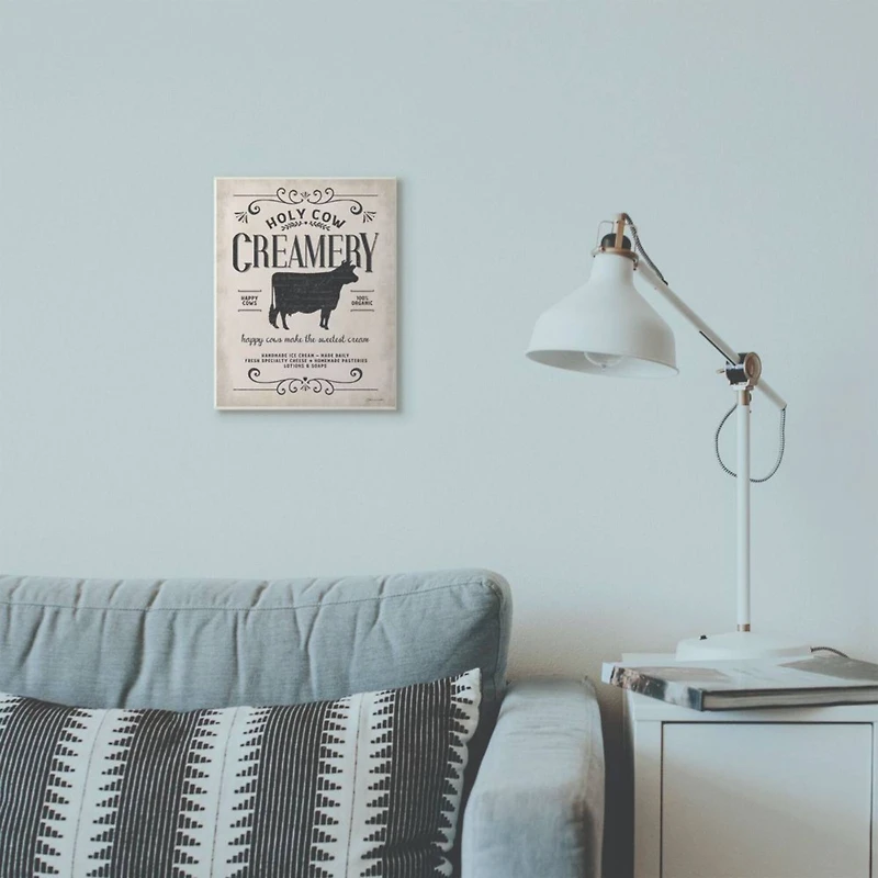 Stupell Industries Holy Cow Creamery Wall Art Plaque