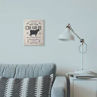 Stupell Industries Holy Cow Creamery Wall Art Plaque