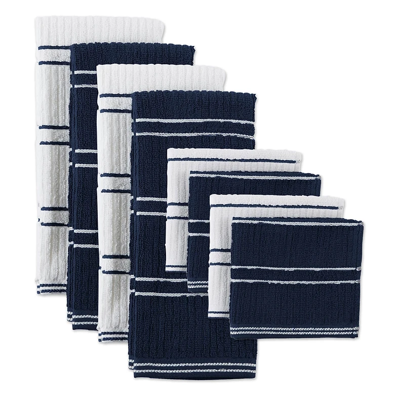 DII® Ribbed Terry Dishtowel & Dishcloth Set