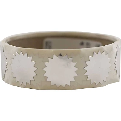 JAM Paper Silver Serrated Edge Circle Label Wafer Seals