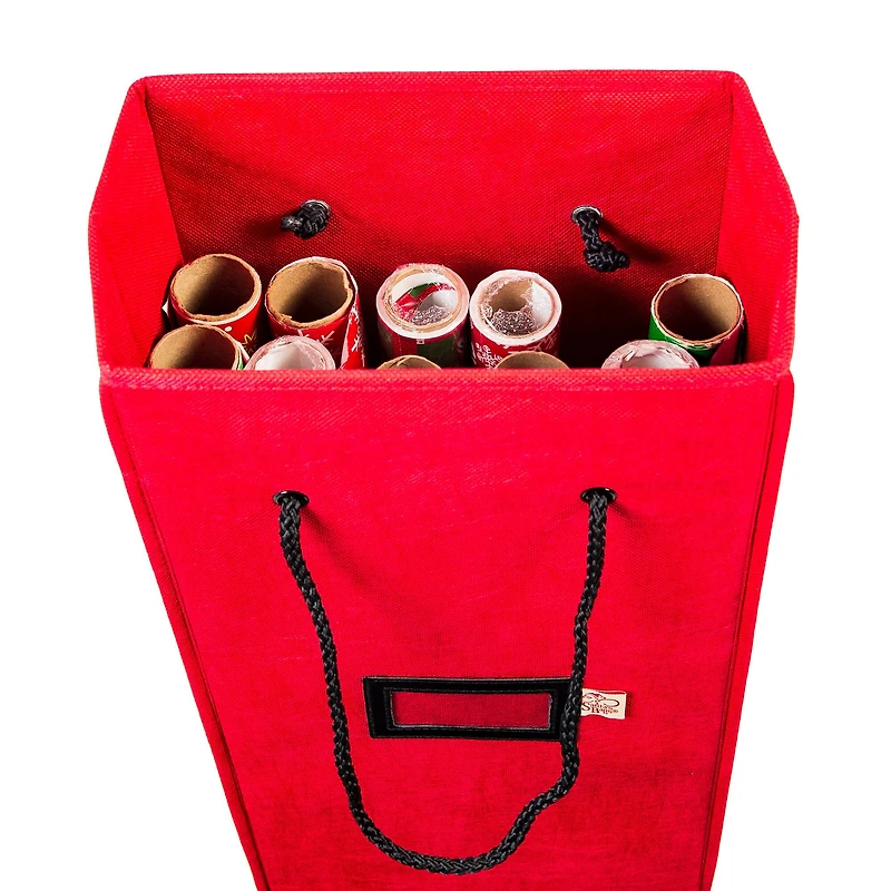 Santa's Bag Vertical Wrapping Paper Storage Container