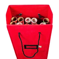 Santa's Bag Vertical Wrapping Paper Storage Container