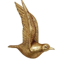 Gold Polystone Coastal Birds Wall Decor Set