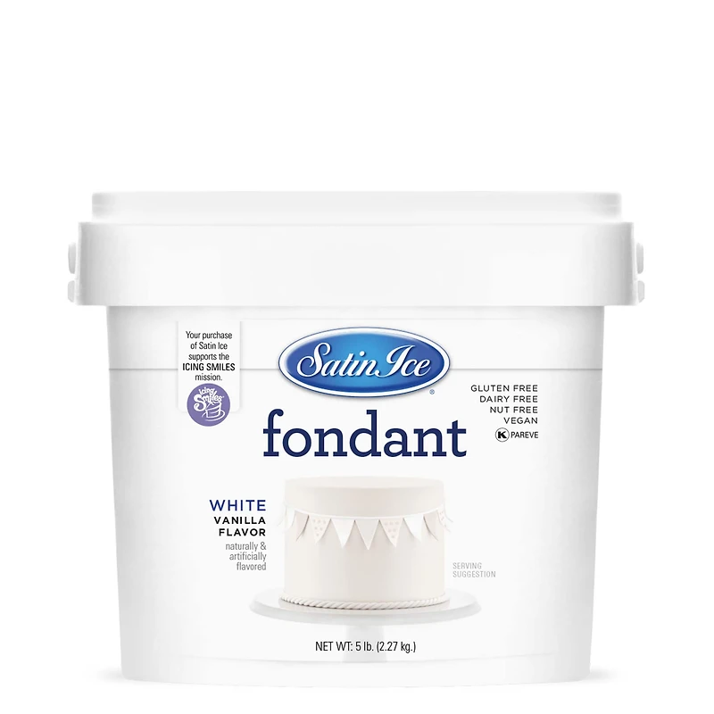 Satin Ice™ White Vanilla Fondant, 5lb.