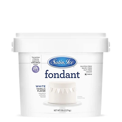 Satin Ice™ White Vanilla Fondant, 5lb.