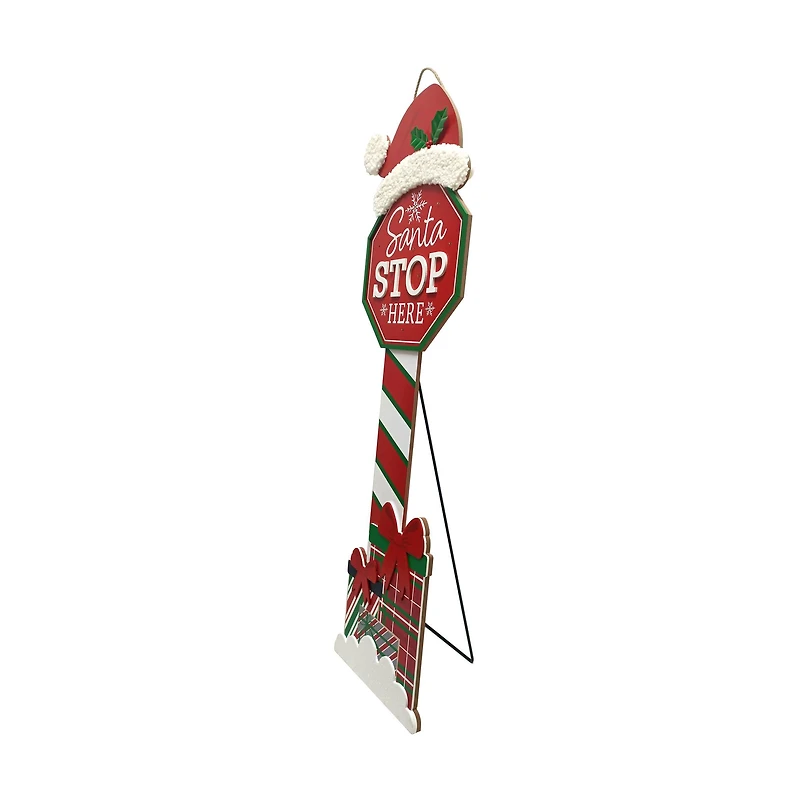 3.9ft. Santa Sign Door Greeter by Ashland®