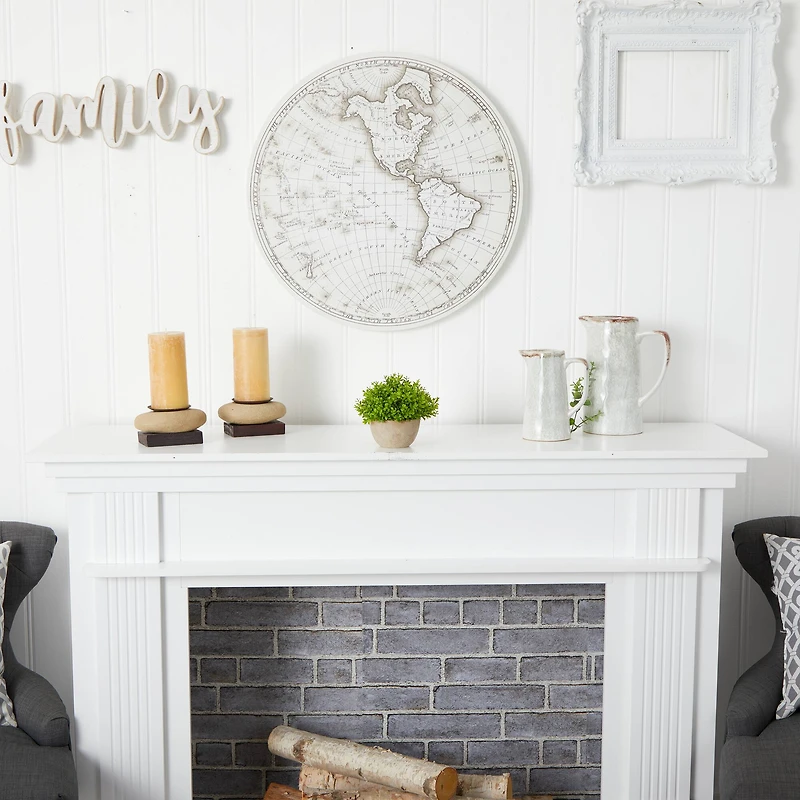 5'' Boxwood Artificial Plant in Decorative Planter