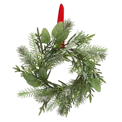 12" Mini Icy Pine Wreath by Ashland®