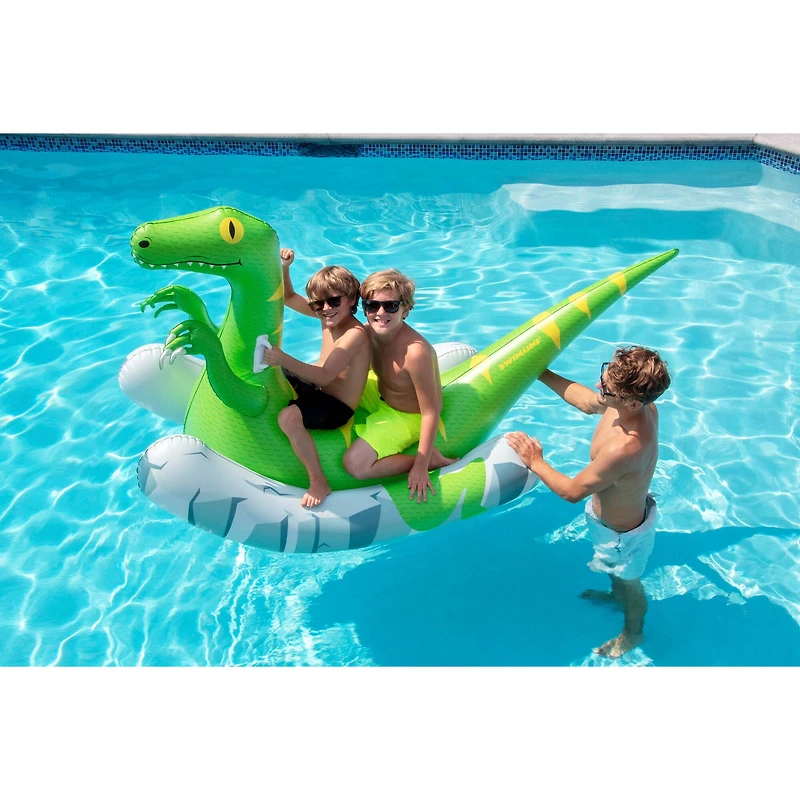 Swim Central 92" Rockin' Raptor Inflatable Pool Float