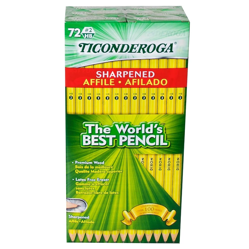 Ticonderoga® Pre-Sharpened Pencils, 72ct.
