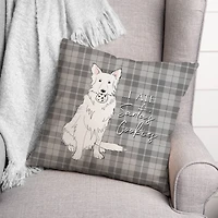 I Ate Santa's Cookies 18x18 Throw Pillow