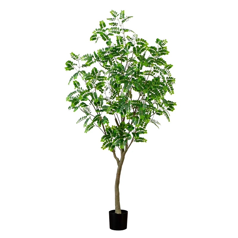 7ft. Potted Green Artificial Greco Citrus Tree with Real Touch Leaves