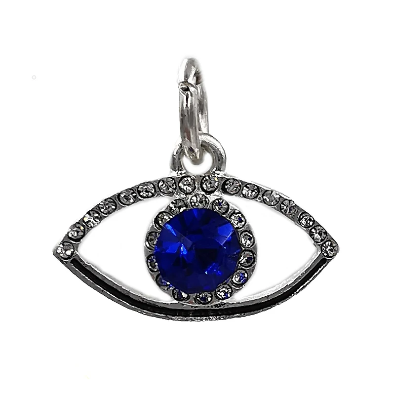 Charmalong™ Silver Plated Eye Charm by Bead Landing™