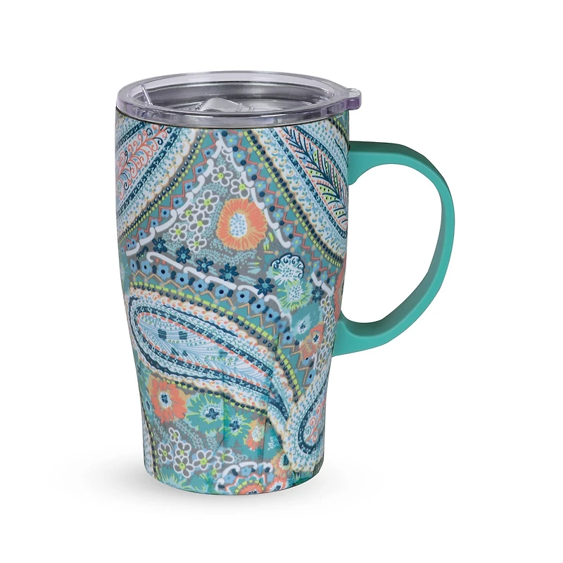 Vera Bradley® 18oz. Citrus Paisley Stainless Steel Mug