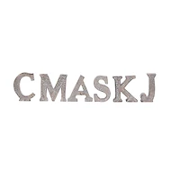 8" Brown Mango Wood Letter Set