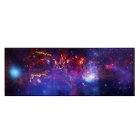 American Art Décor™ 48" NASA Milky Way Galaxy Glossy Lacquer Canvas Art Print Panel