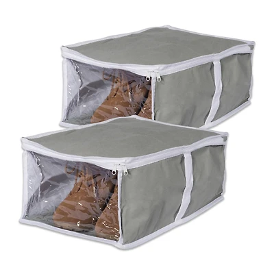 DII® Gray Under-The-Bed Shoes Soft Storage Set, 2ct.