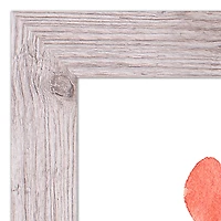 Valentine's Balloon Note Western White Framed Print