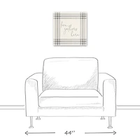 Love Gathers Here 16" x 16" Canvas Wall Art