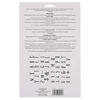 Alphabet Handlettered Serif Stencils, 7" x 10" by Craft Smart®