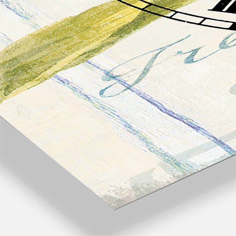 Designart 'Floursack Florals Ii Farmhouse Multipanel Wall Clock