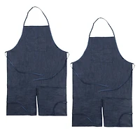 Creativity Street® Adult Dark Blue Denim Apron, 2ct.
