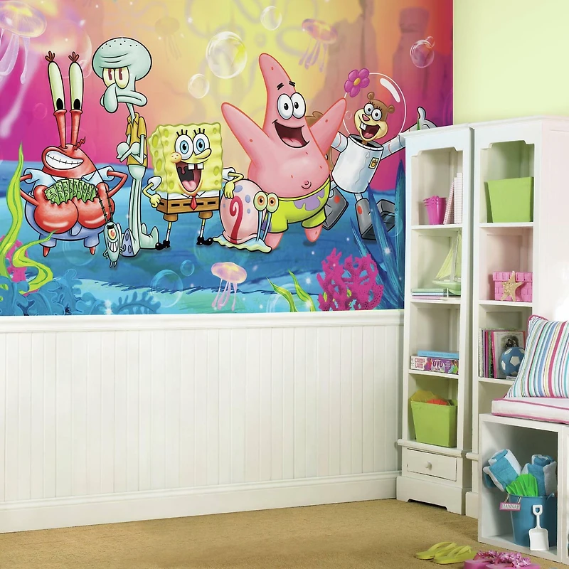 RoomMates Spongebob Squarepants Spray & Stick Wall Mural
