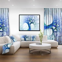 Designart - Blue Mystic Psychedelic Tree