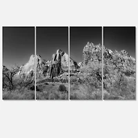 Designart - Rising Red Rocks Black and White