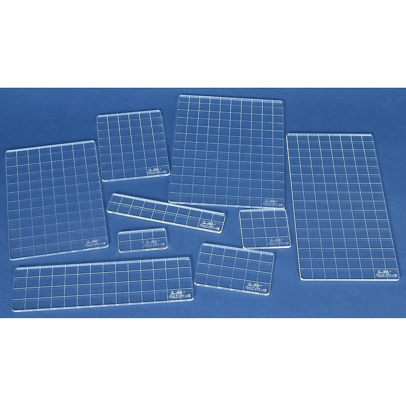 Tim Holtz® Acrylic Stamping Grid Blocks, 9ct.
