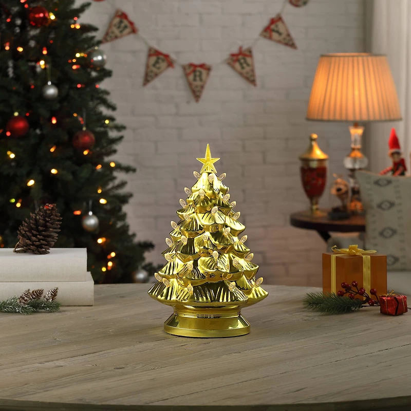 Mr. Christmas 14" Gold Shatterproof Nostalgic Tree