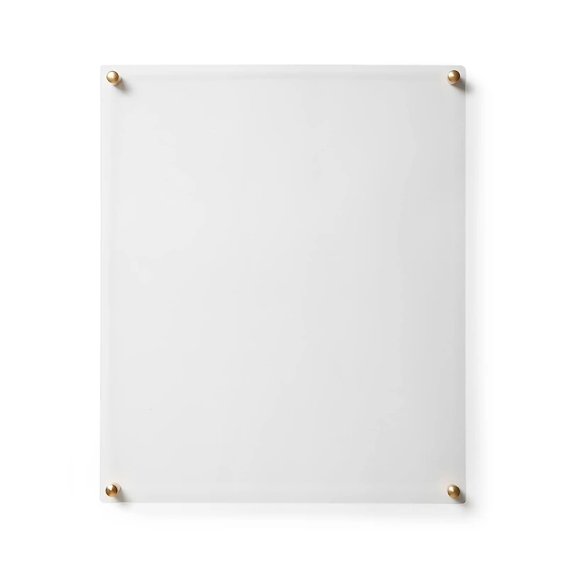 Cool Modern Frames 2 Pack Clear Acrylic Float Frame with Gold Hardware