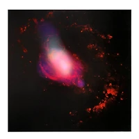 American Art Décor™ 30" NASA Black Hole Glossy Lacquer Canvas Wall Art Print