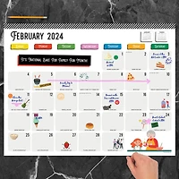 TF Publishing 2024 Every Day's A Holiday Desk Pad Monthly Blotter Calendar