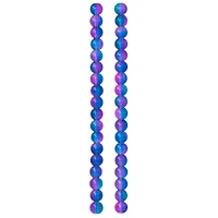 Green, Pink & Blue Glass Round Beads, 8mm by Bead Landing™